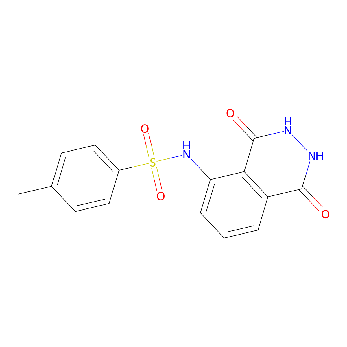 N-(1,4-Dioxo-1,2,3,4-tetrahydrophthalazin-5-yl)-4-methylbenzenesulfonamide molecular structure, CAS 406924-80-9