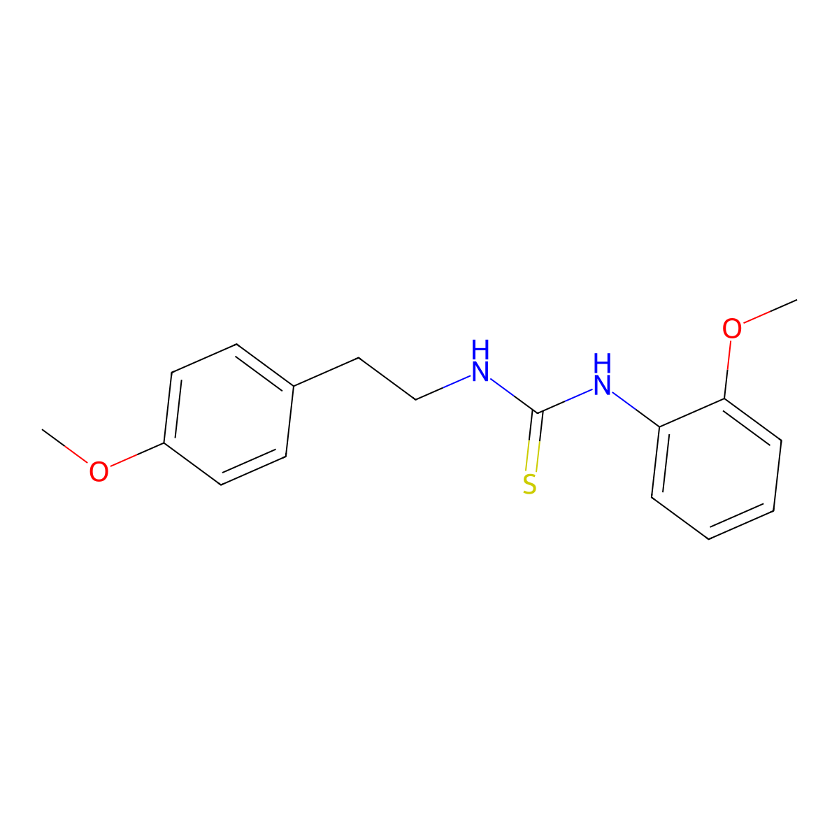 1-(2-Methoxyphenyl)-3-[2-(4-methoxyphenyl)ethyl]thiourea molecular structure, CAS 406925-80-2