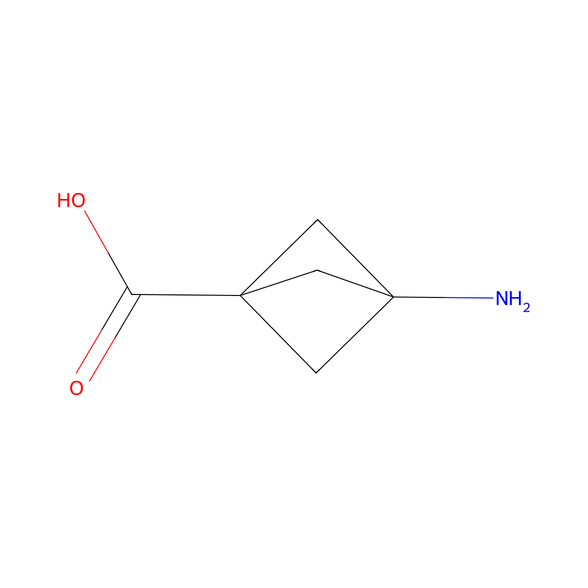3-Aminobicyclo(1.1.1)pentane-1-carboxylic acid molecular structure, CAS 406947-32-8