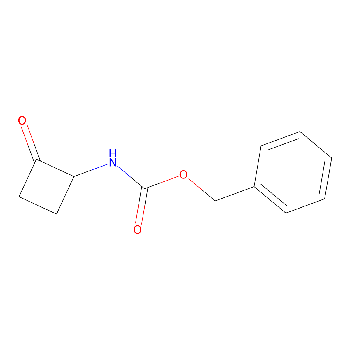 Benzyl N-(2-oxocyclobutyl)carbamate molecular structure, CAS 406951-43-7