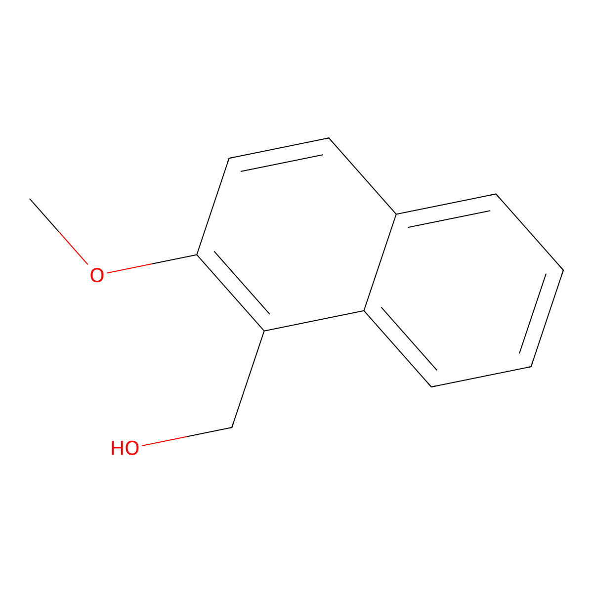 1-(Hydroxymethyl)-2-methoxynaphthalene molecular structure, CAS 40696-22-8