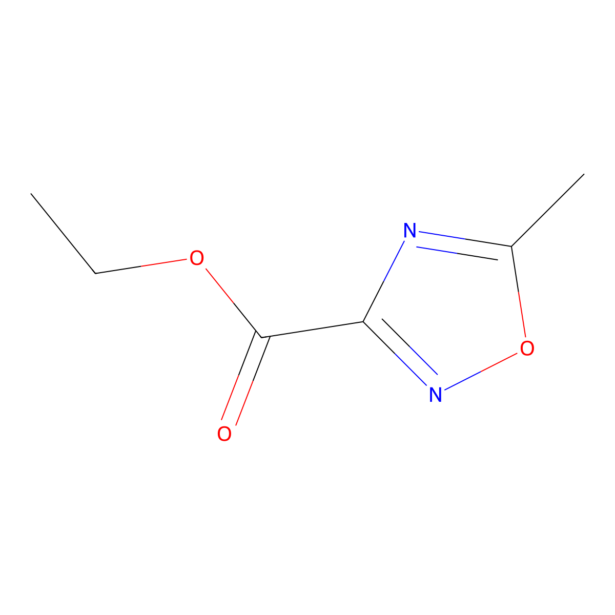 Ethyl 5-methyl-[1,2,4]oxadiazole-3-carboxylate molecular structure, CAS 40699-38-5
