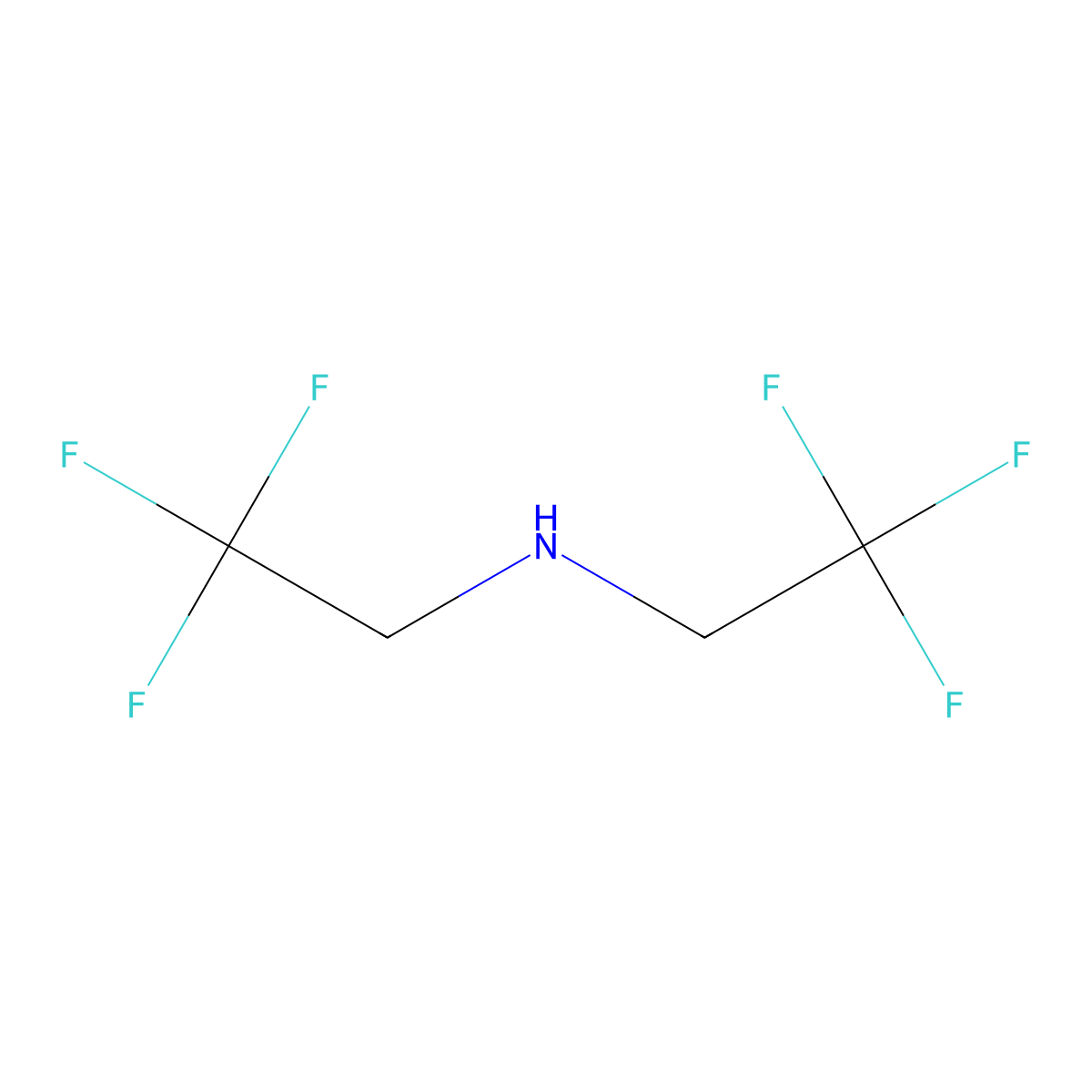 Bis(2,2,2-trifluoroethyl)amine molecular structure, CAS 407-01-2