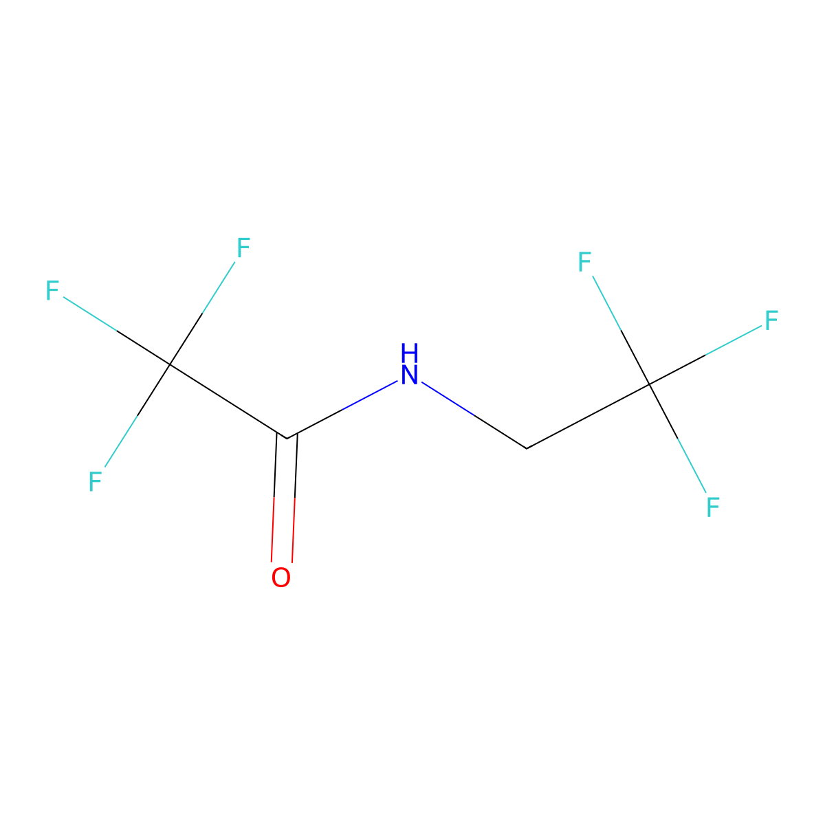 2,2,2-Trifluoro-N-(2,2,2-trifluoroethyl)acetamide molecular structure, CAS 407-37-4