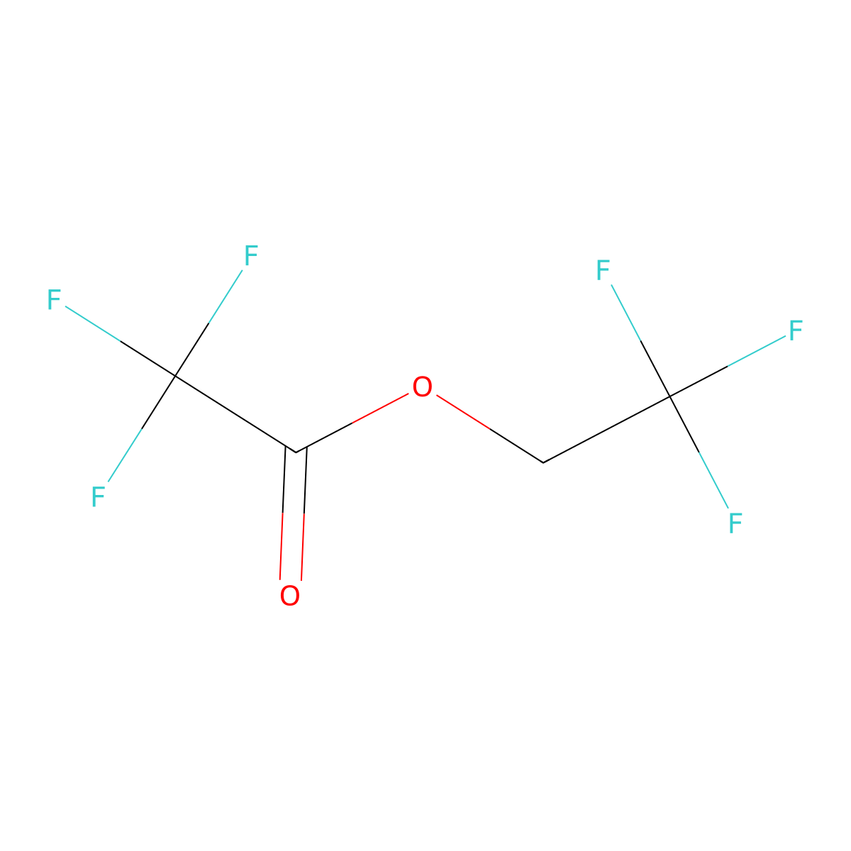 2,2,2-Trifluoroethyl trifluoroacetate molecular structure, CAS 407-38-5