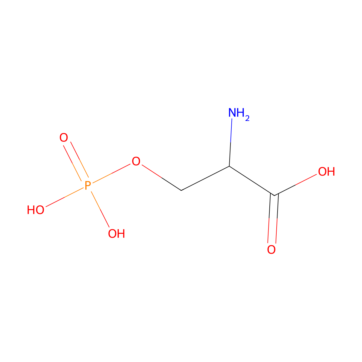 Phospho-L-serine molecular structure, CAS 407-41-0