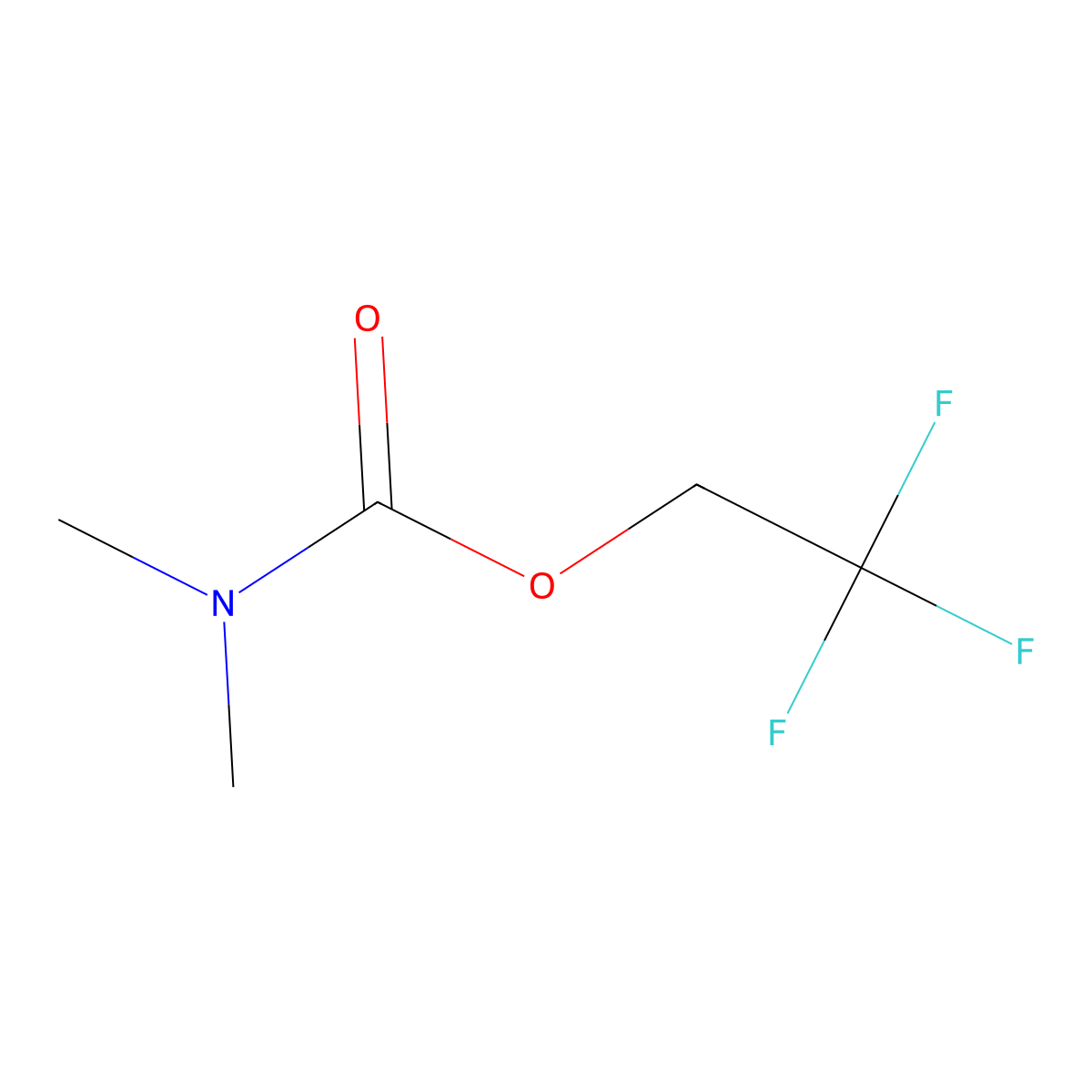 2,2,2-Trifluoroethyl dimethylcarbamate molecular structure, CAS 407-43-2