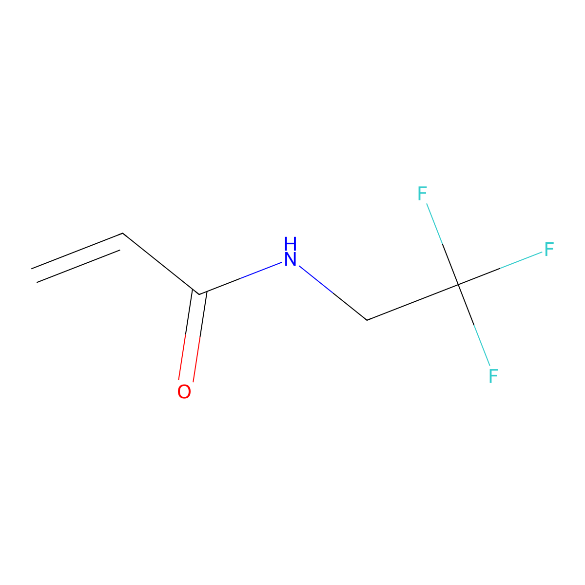 N-(2,2,2-Trifluoroethyl)acrylamide molecular structure, CAS 407-46-5