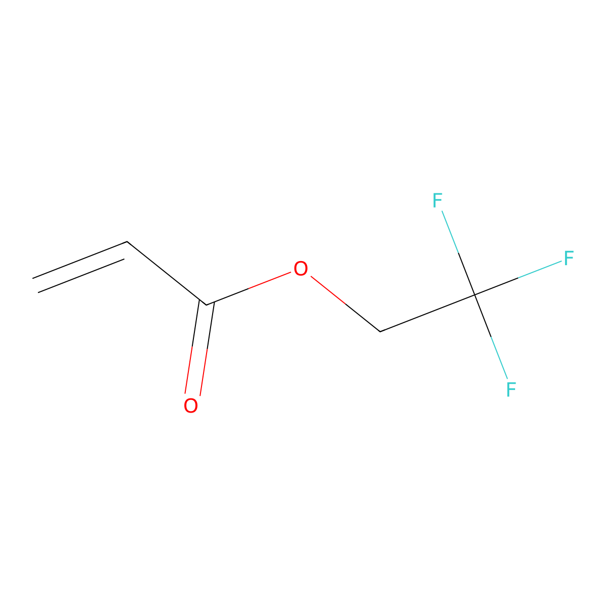 2,2,2-Trifluoroethyl acrylate molecular structure, CAS 407-47-6