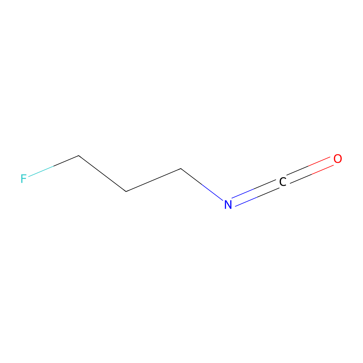 Isocyanic acid, 3-fluoropropyl ester molecular structure, CAS 407-99-8