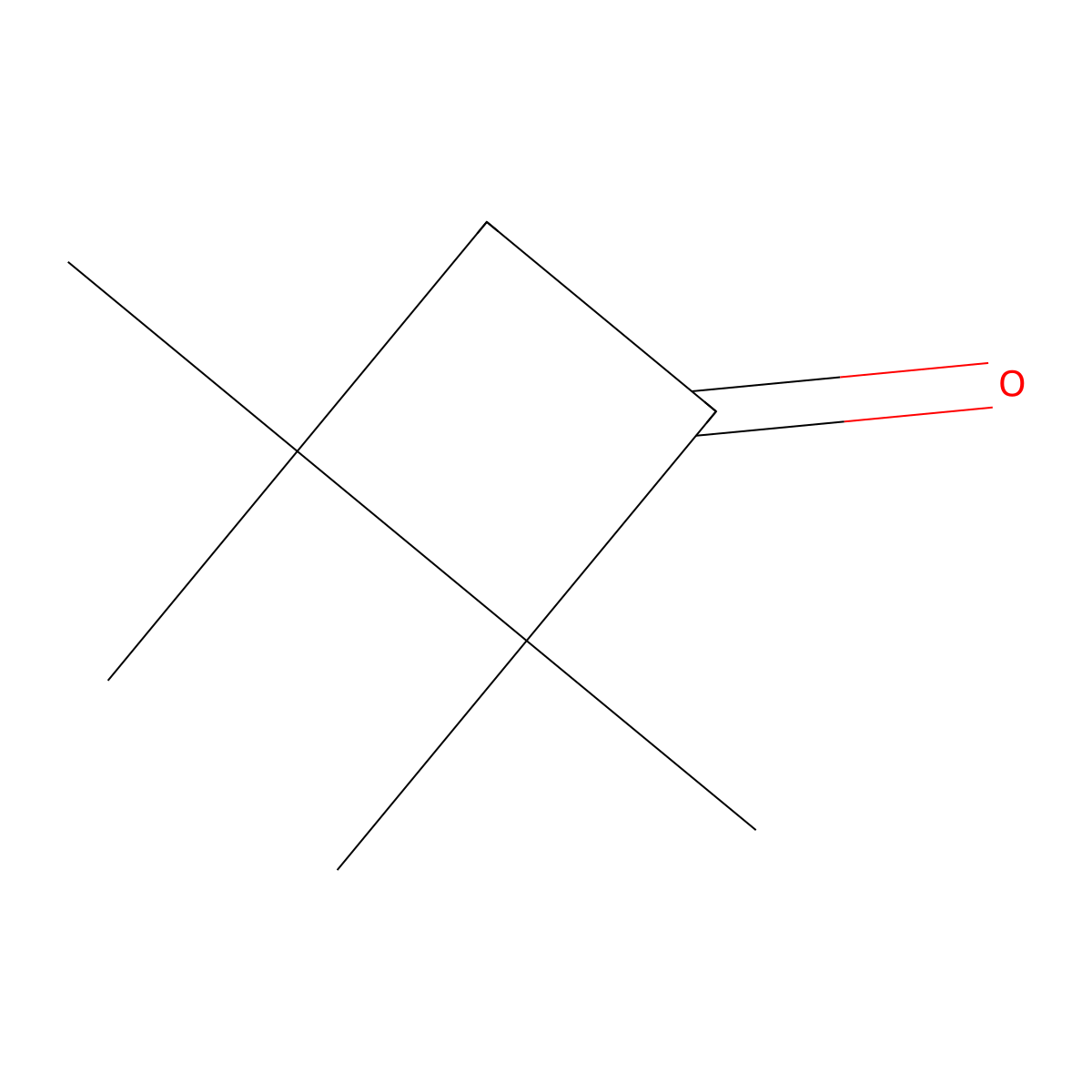 2,2,3,3-Tetramethylcyclobutan-1-one molecular structure, CAS 4070-14-8
