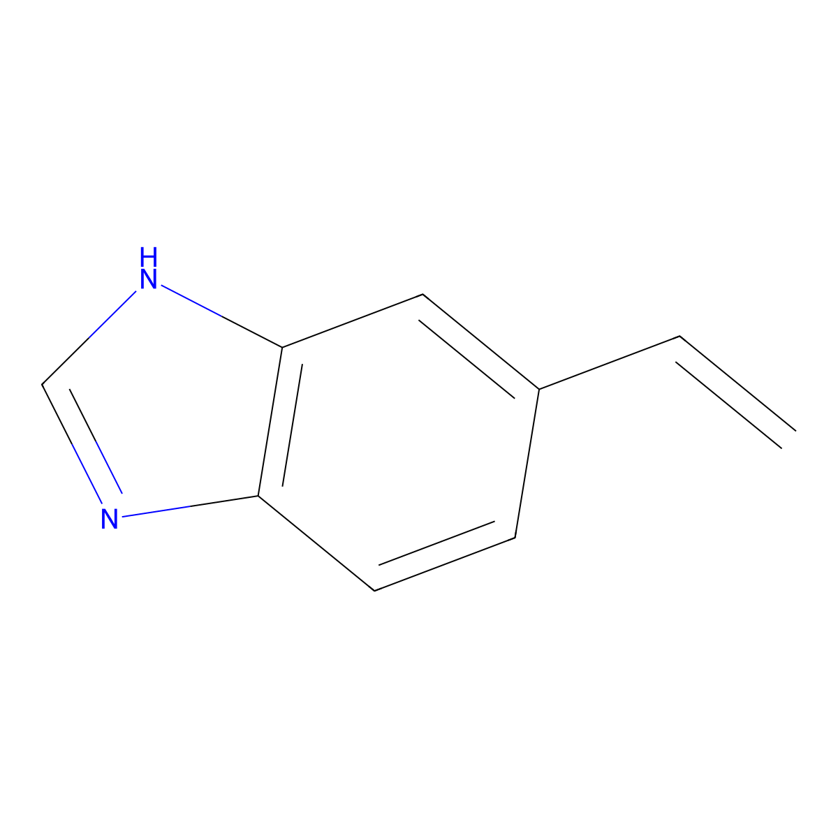 6-ethenyl-1H-benzimidazole molecular structure, CAS 4070-35-3