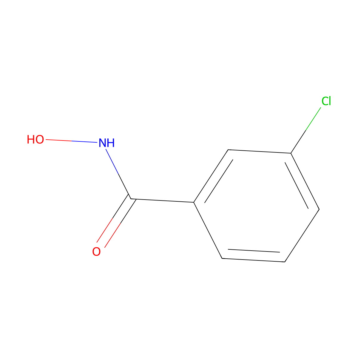 3-chloro-N-hydroxybenzamide molecular structure, CAS 4070-53-5