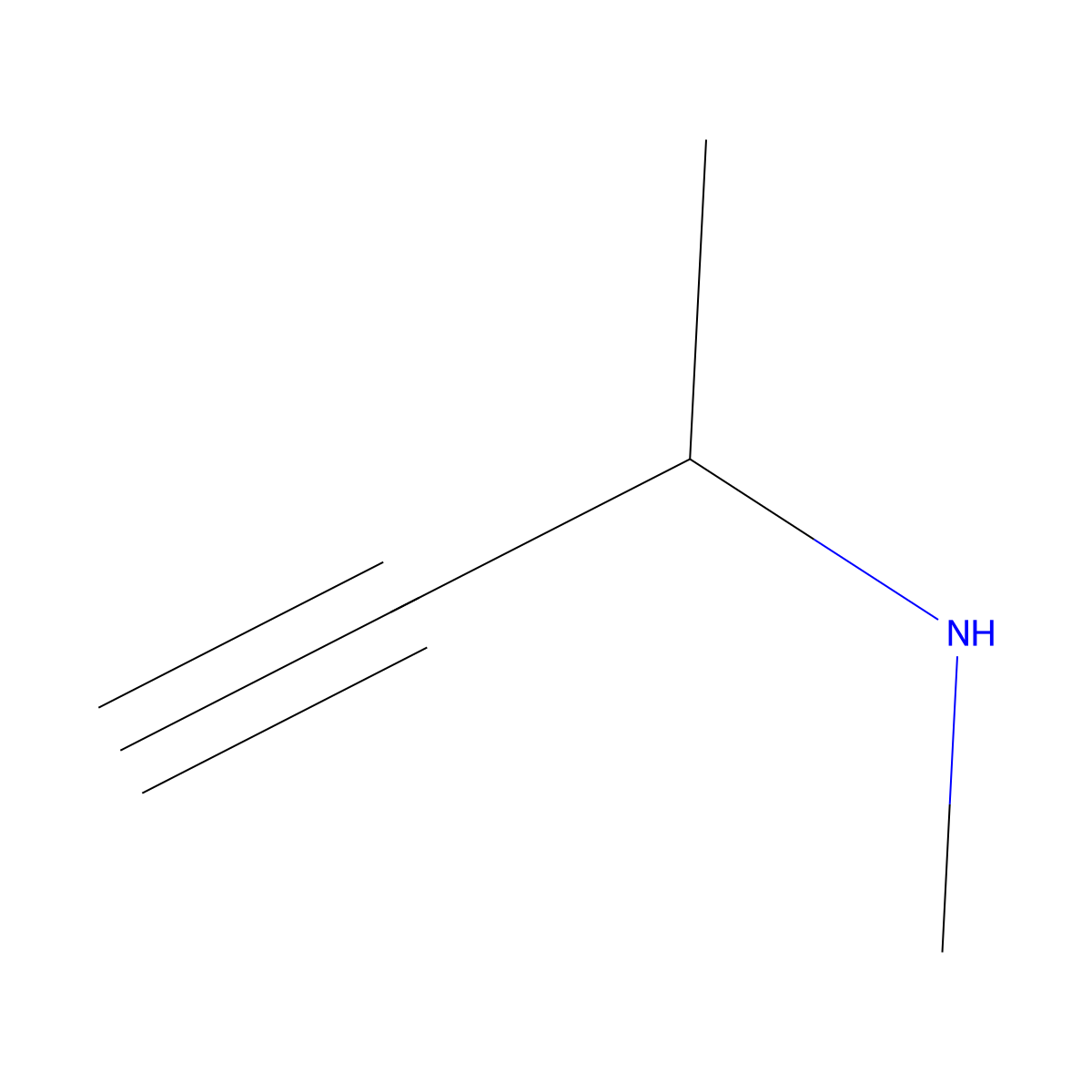 (But-3-yn-2-yl)(methyl)amine molecular structure, CAS 4070-90-0