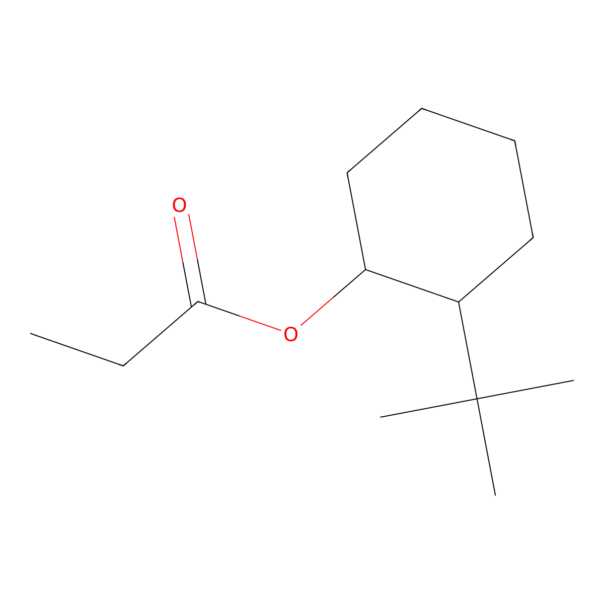 Cyclohexanol, 2-(1,1-dimethylethyl)-, 1-propanoate molecular structure, CAS 40702-13-4