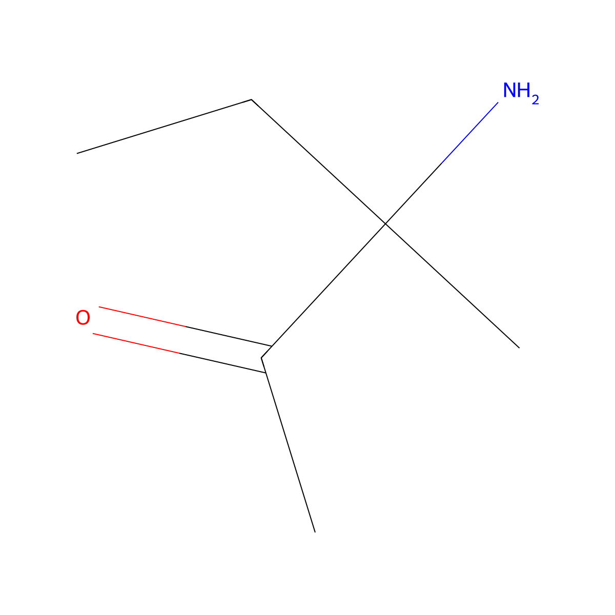 2-Pentanone, 3-amino-3-methyl- molecular structure, CAS 40702-55-4