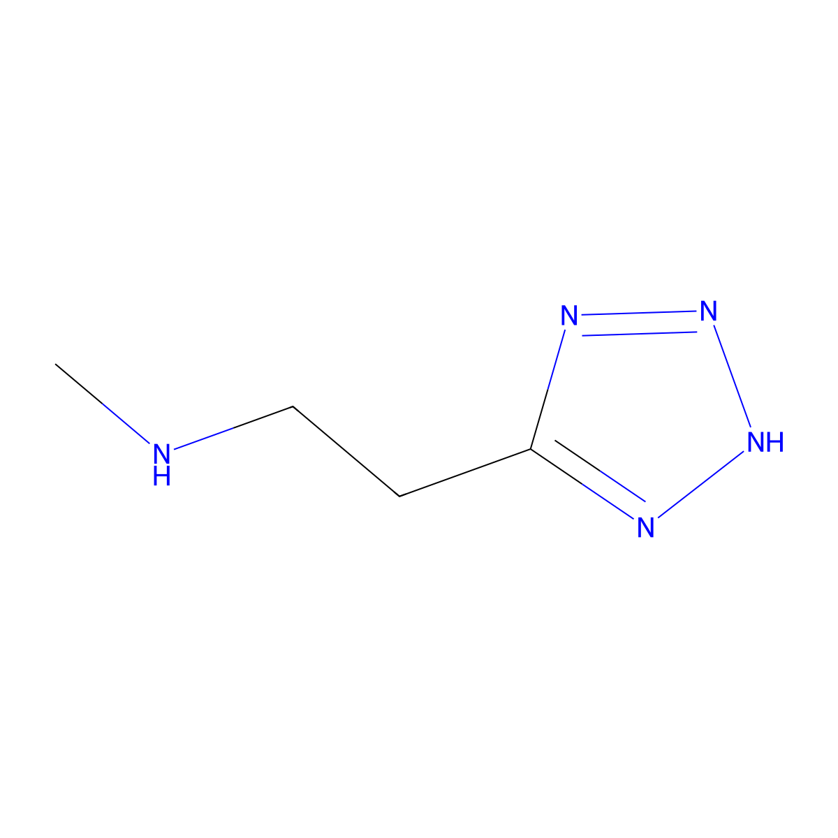 n-Methyl-2-(1h-tetrazol-5-yl)ethan-1-amine molecular structure, CAS 40706-07-8