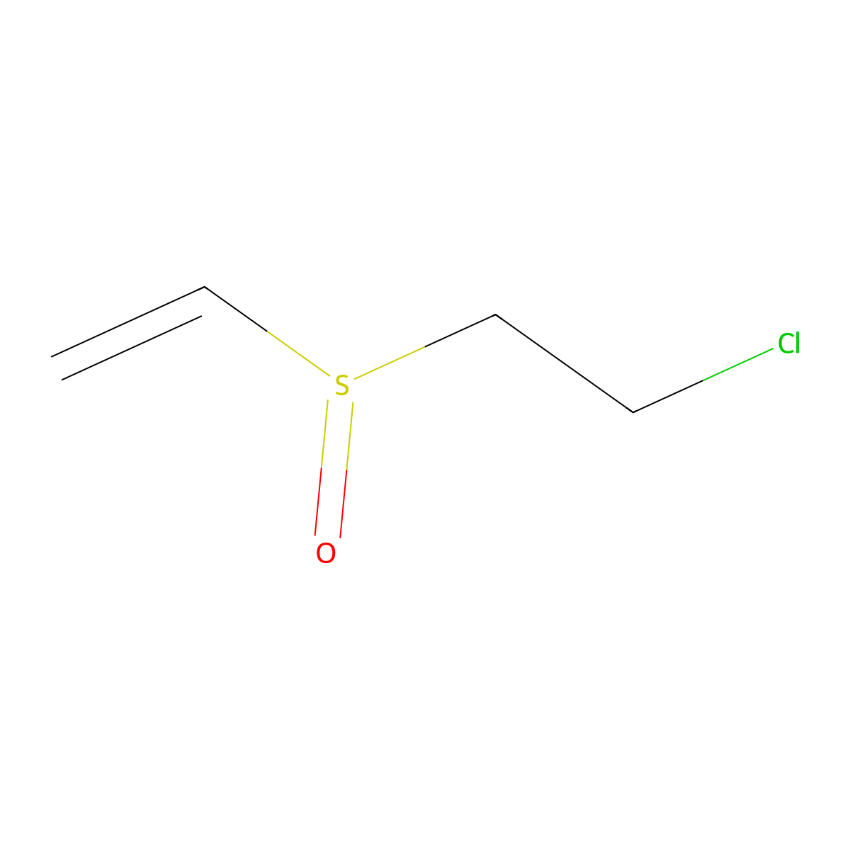Sulfoxide, 2-chloroethyl vinyl molecular structure, CAS 40709-82-8