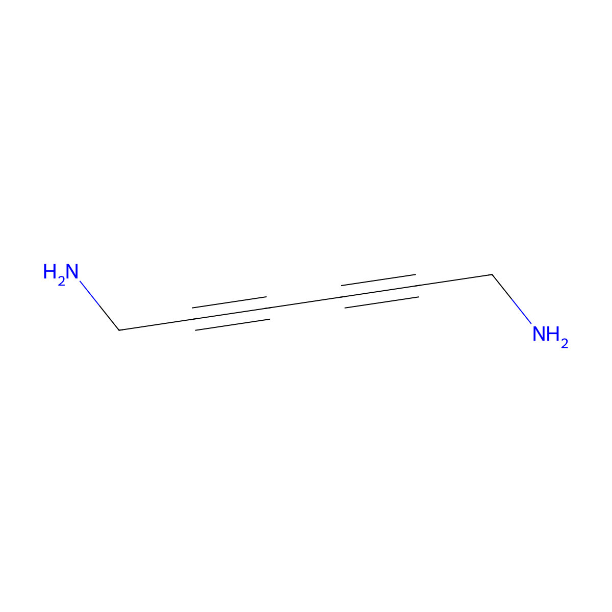 2,4-Hexadiyne-1,6-diamine molecular structure, CAS 40710-24-5