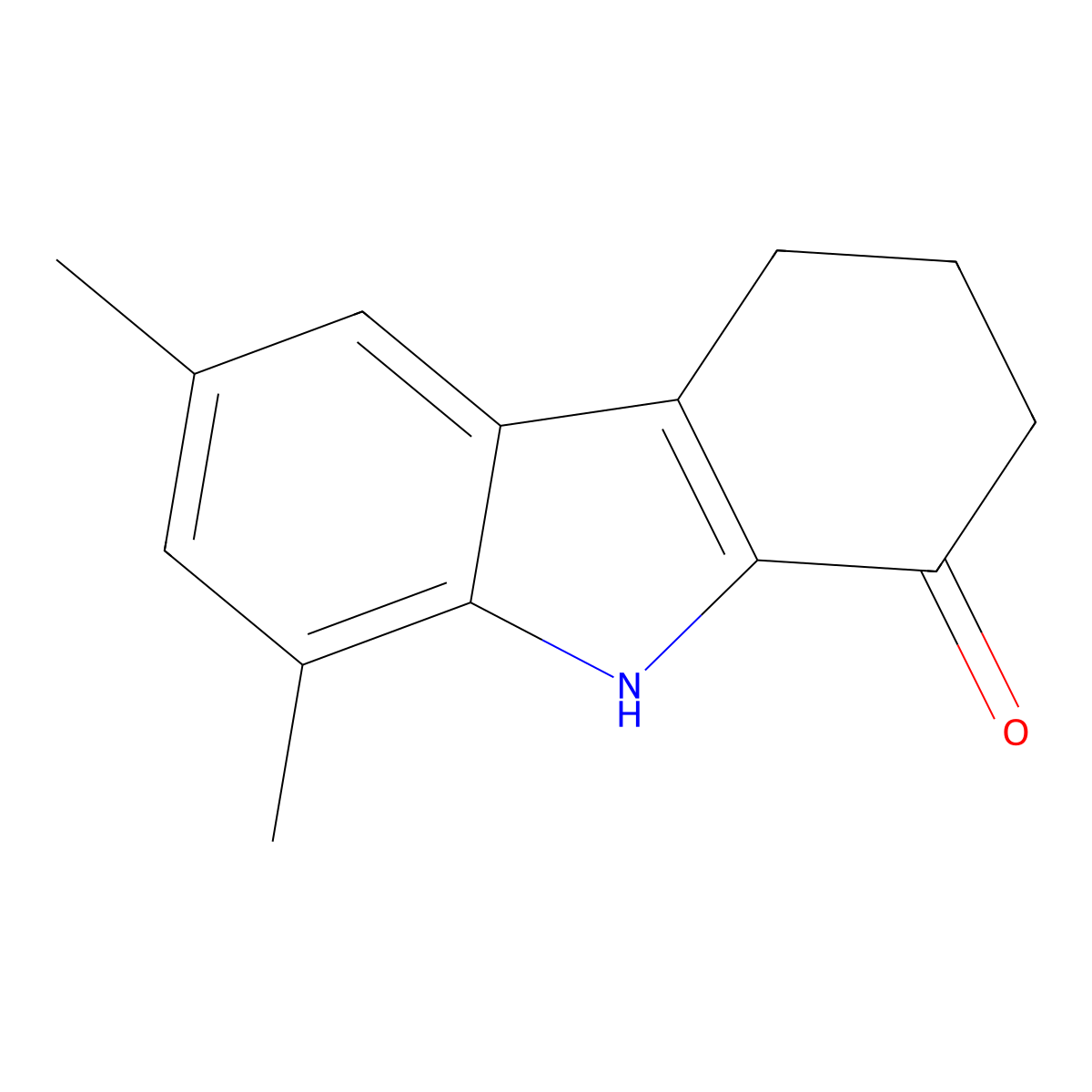 6,8-Dimethyl-2,3,4,9-tetrahydro-1h-carbazol-1-one molecular structure, CAS 40712-95-6