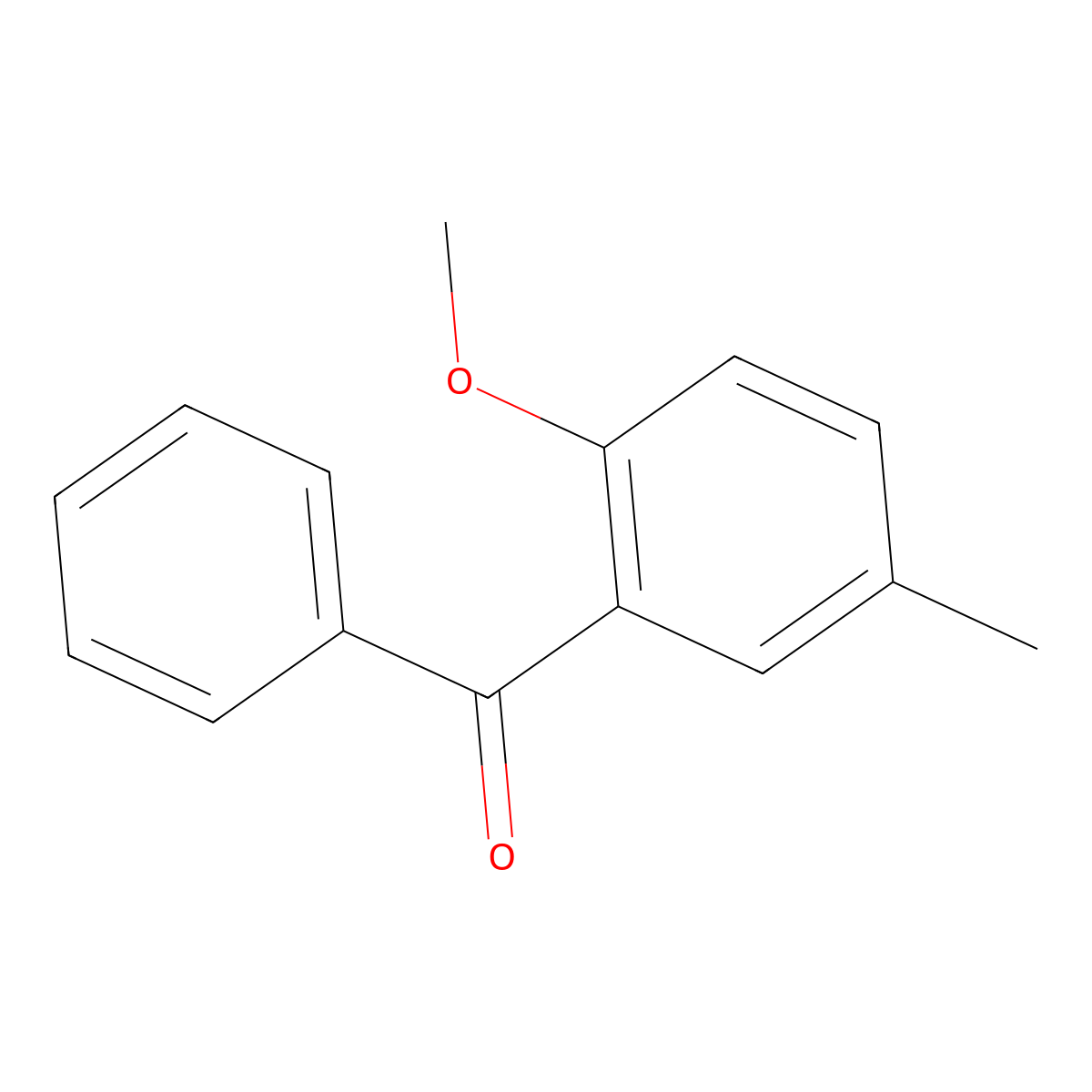 (2-Methoxy-5-methylphenyl)(phenyl)methanone molecular structure, CAS 4072-13-3