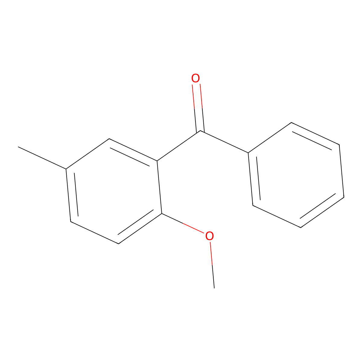 (2-Methoxy-5-methylphenyl)(phenyl)methanone molecular structure, CAS 4072-13-3