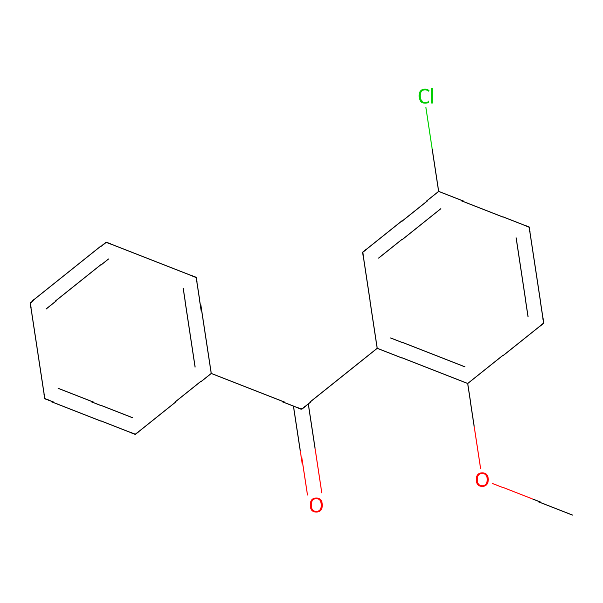 (5-Chloro-2-methoxyphenyl)phenylmethanone molecular structure, CAS 4072-28-0