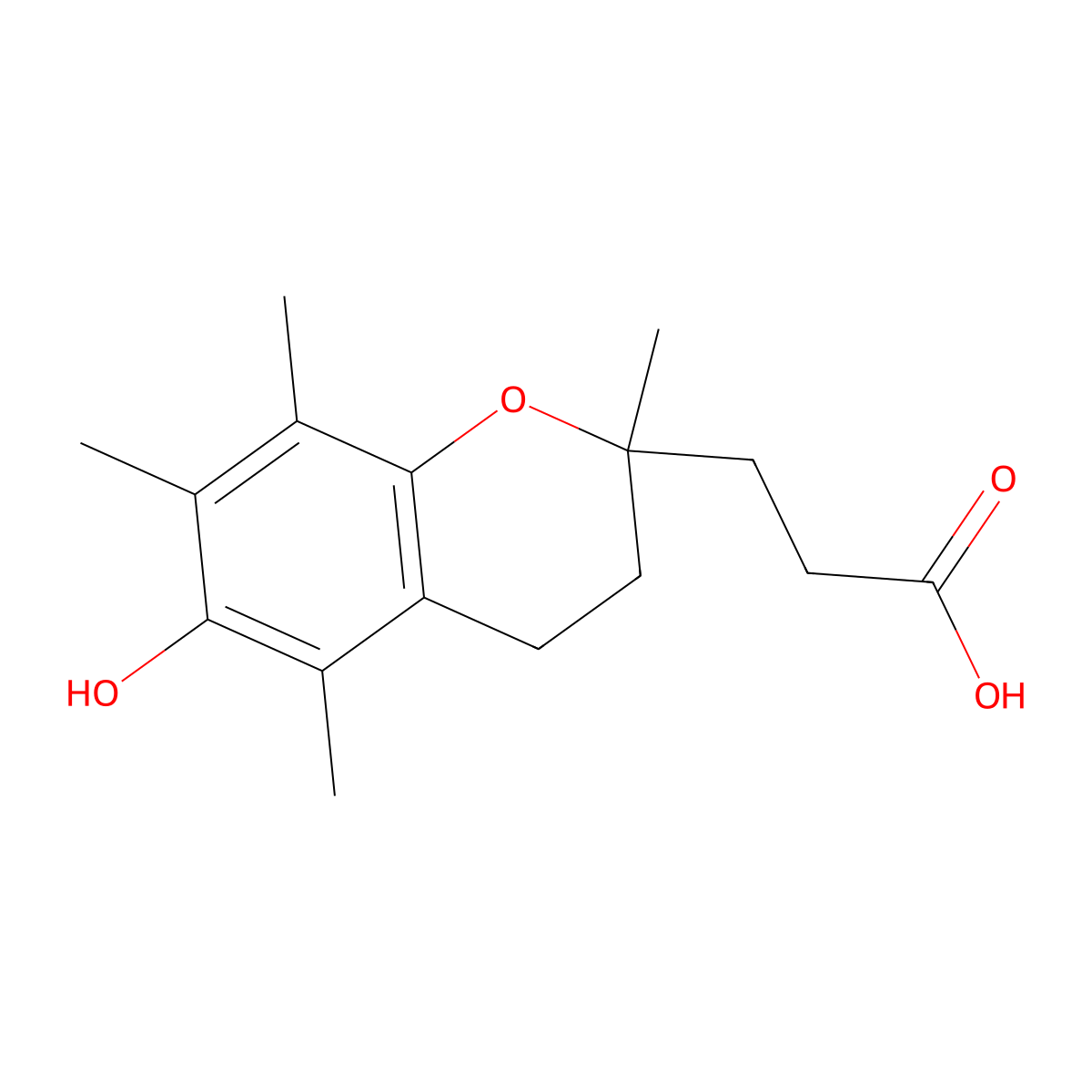 alpha-CEHC molecular structure, CAS 4072-32-6