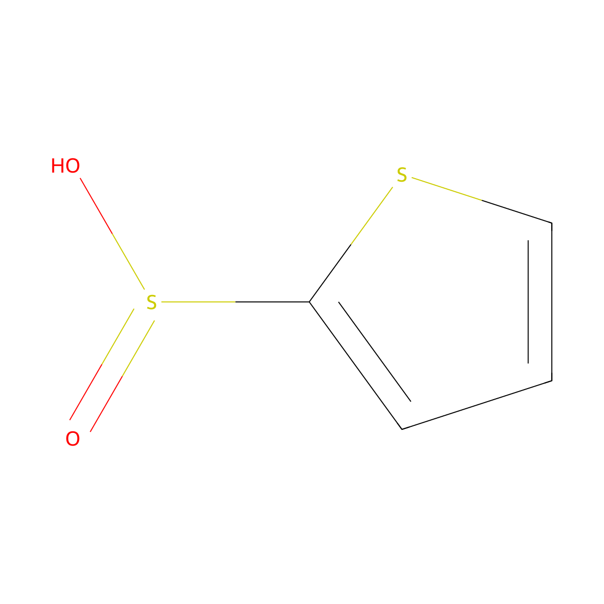 Thiophene-2-sulfinic acid molecular structure, CAS 40723-34-0