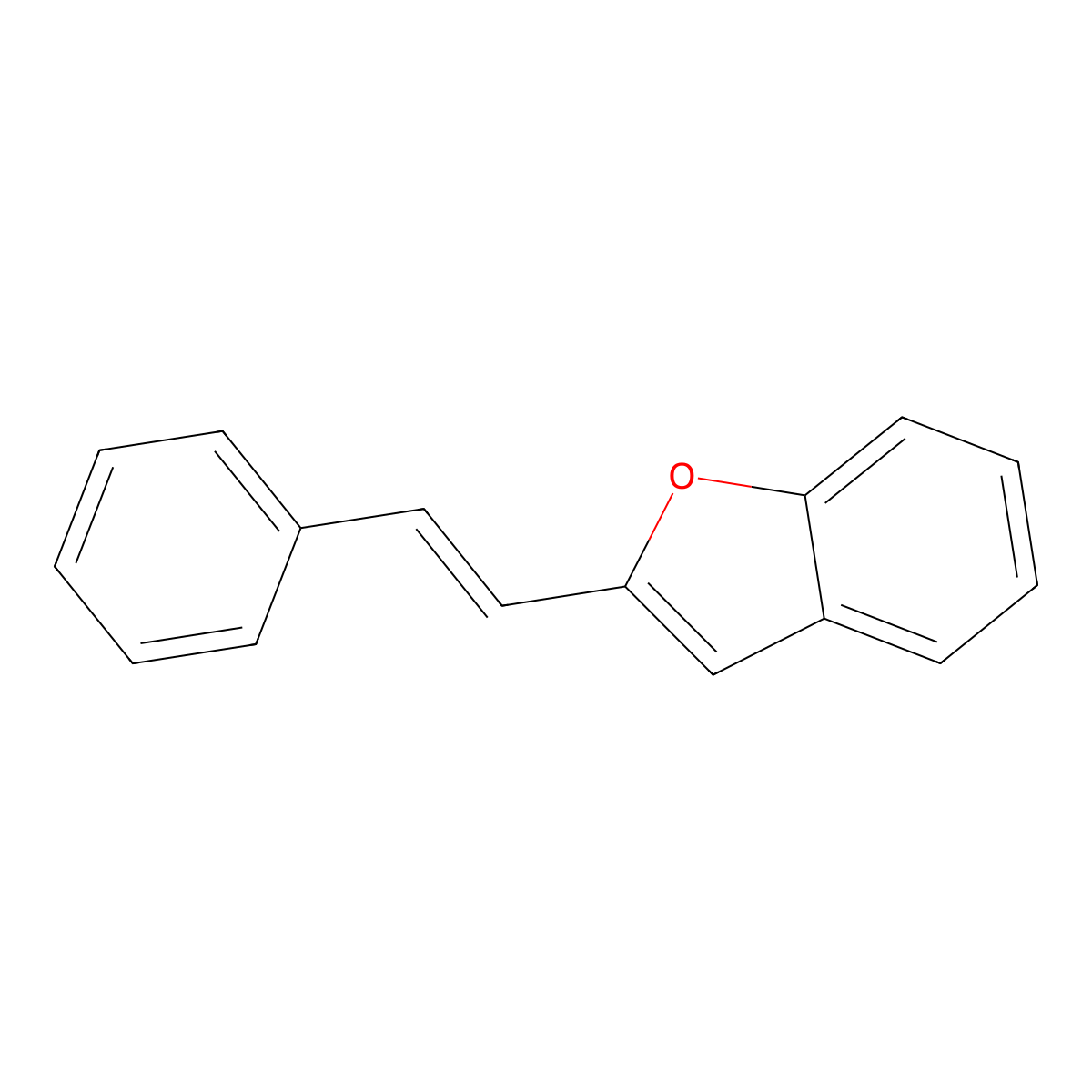 2-Styrylbenzofuran molecular structure, CAS 40723-99-7