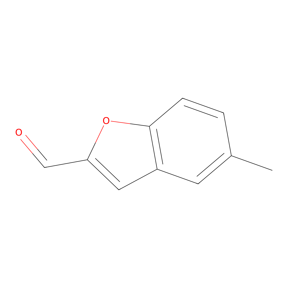 5-Methyl-1-benzofuran-2-carbaldehyde molecular structure, CAS 40724-03-6