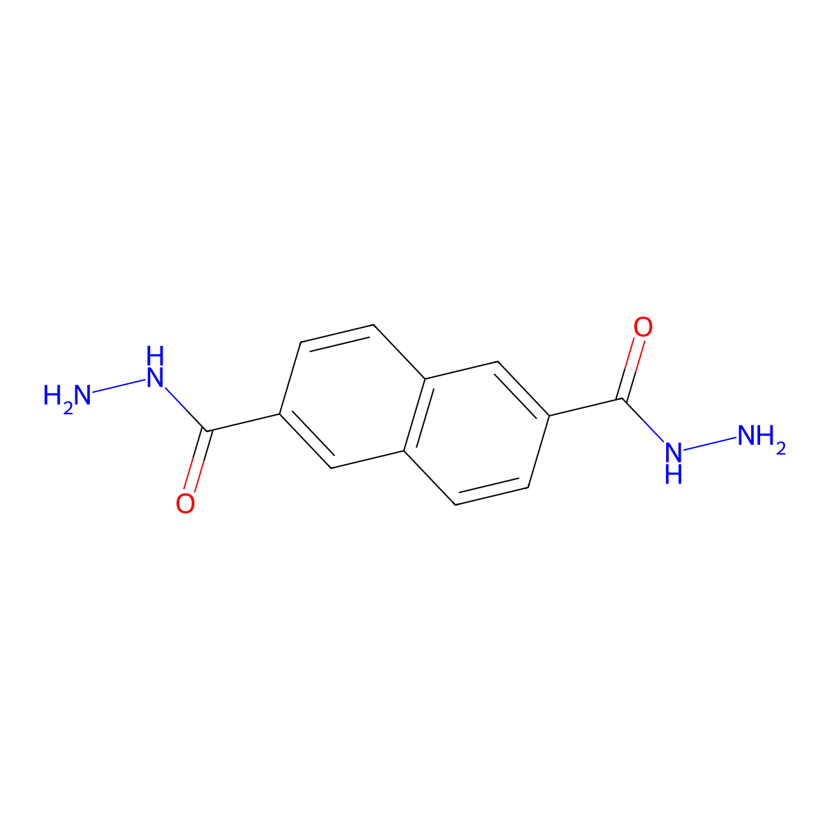 2,6-Naphthalenedicarboxylic acid, dihydrazide molecular structure, CAS 4073-74-9
