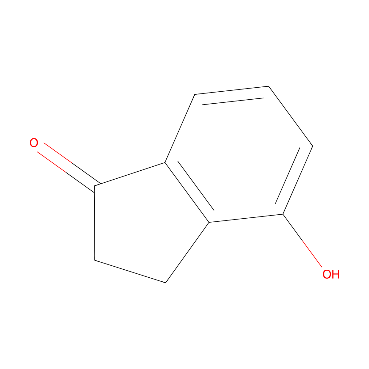 4-Hydroxy-1-indanone molecular structure, CAS 40731-98-4