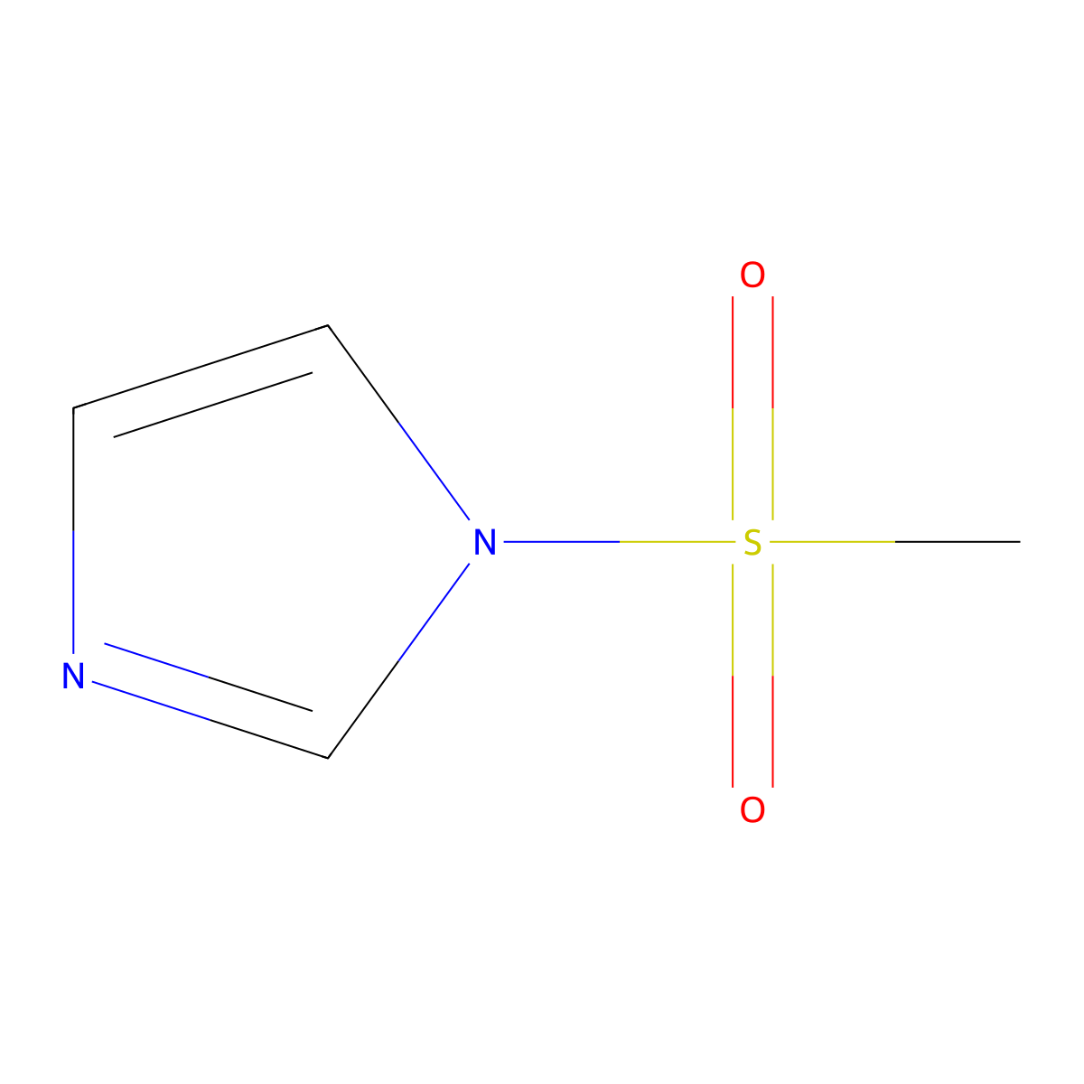 N-Methylsulfonylimidazole molecular structure, CAS 40736-26-3