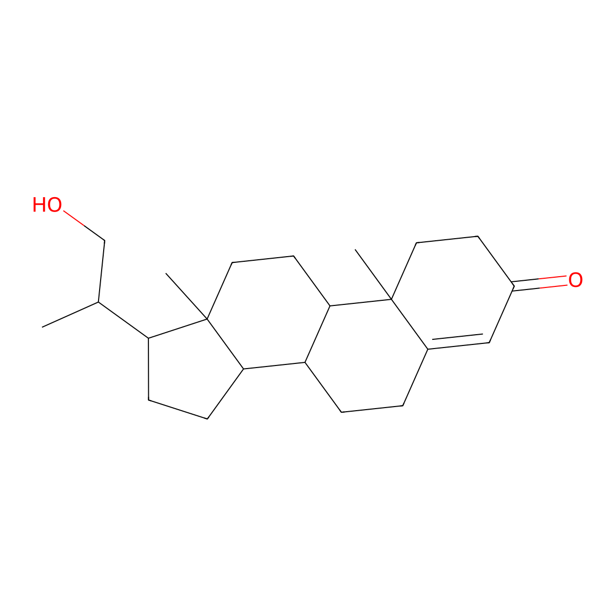 (20S)-21-Hydroxy-20-methylpregn-4-en-3-one molecular structure, CAS 40736-33-2