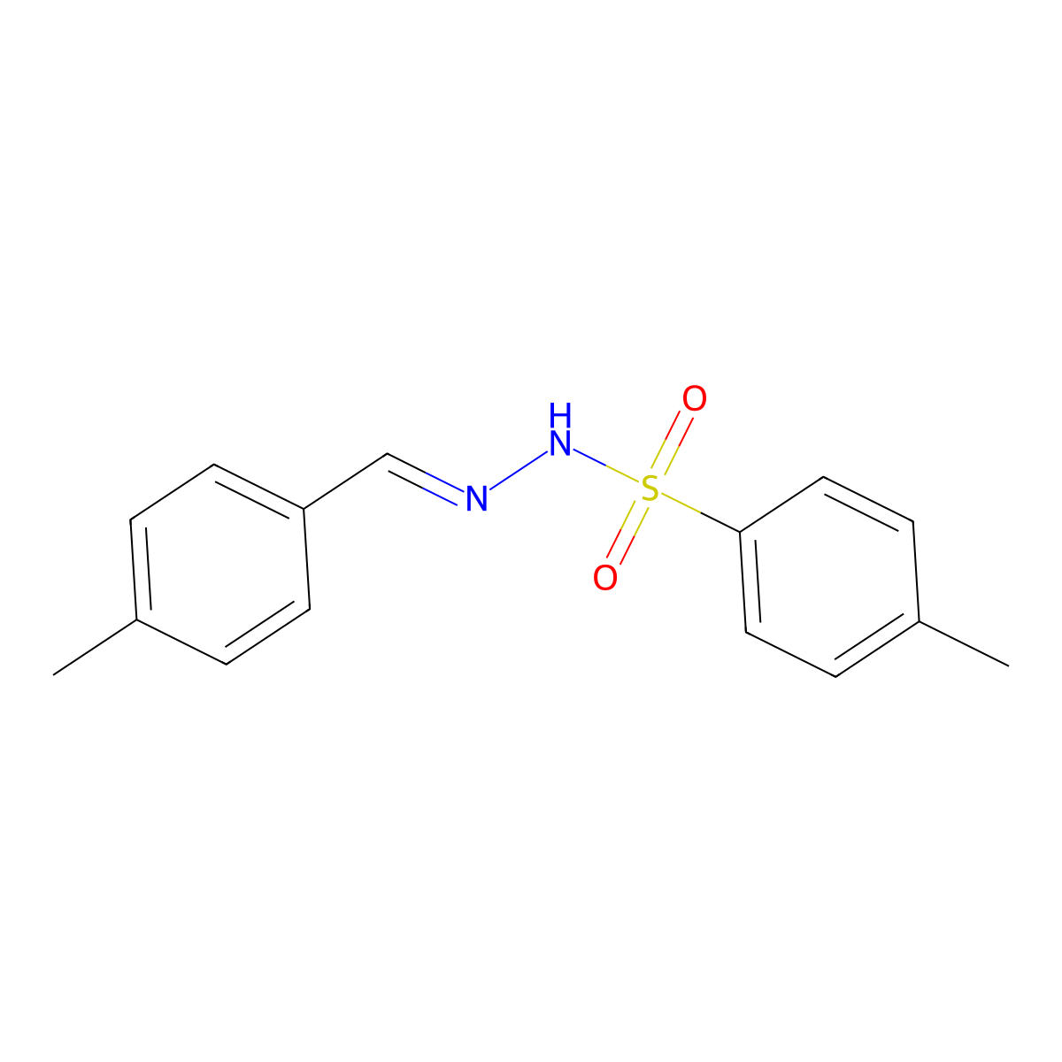 P-Tolualdehyde P-tosylhydrazone molecular structure, CAS 40739-81-9
