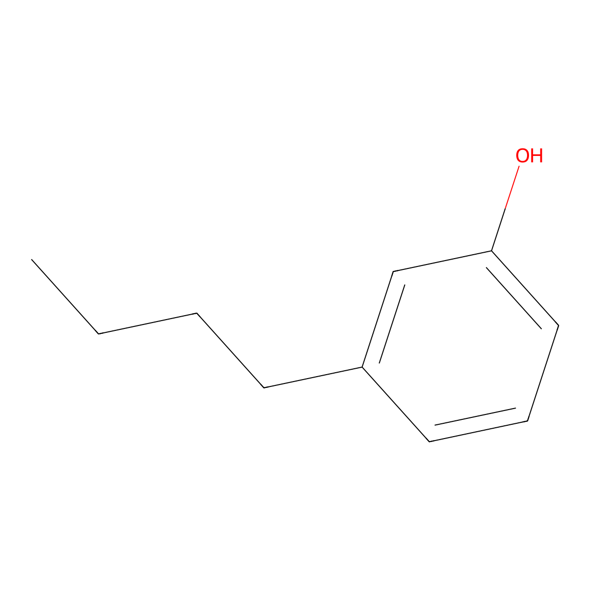 3-Butylphenol molecular structure, CAS 4074-43-5