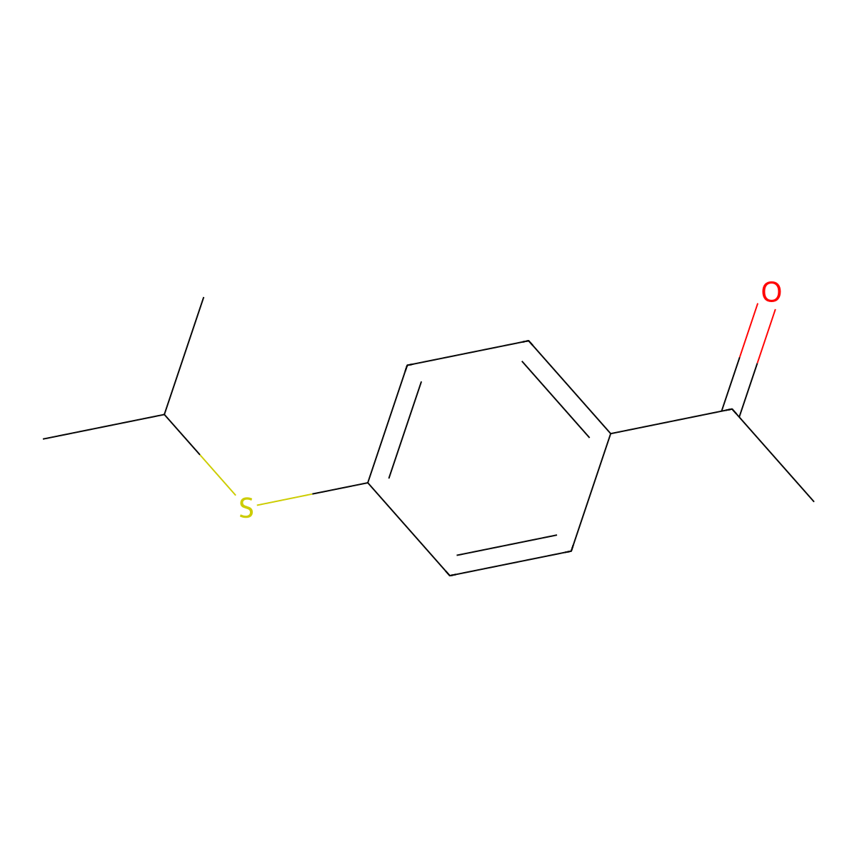 1-[4-(Propan-2-ylsulfanyl)phenyl]ethan-1-one molecular structure, CAS 4074-53-7