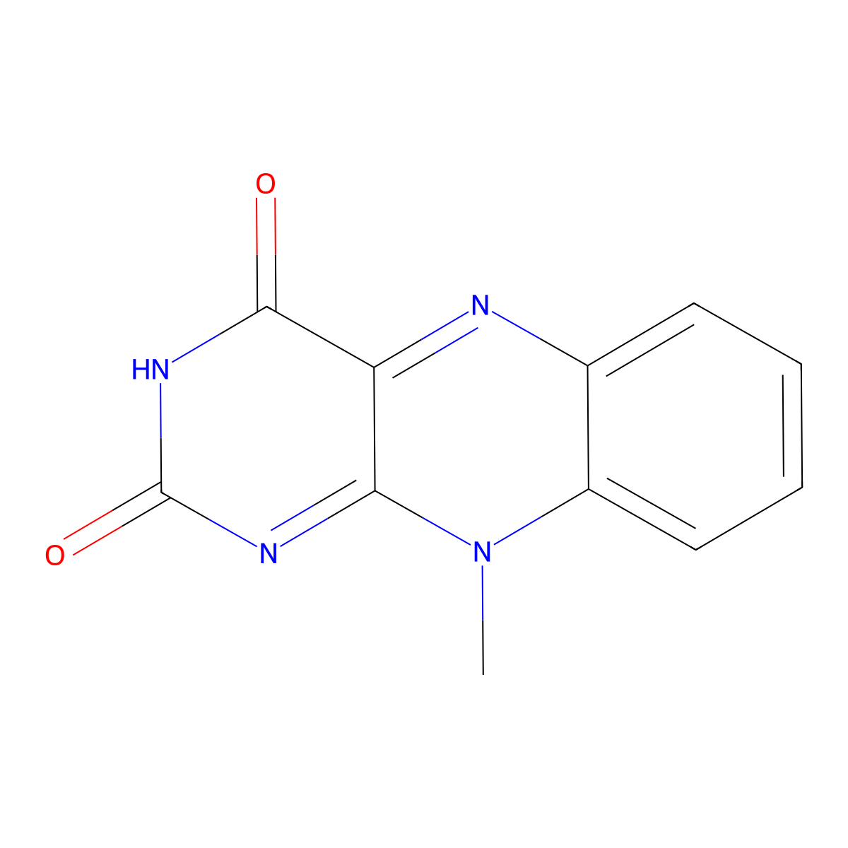10-Methylisoalloxazine molecular structure, CAS 4074-58-2