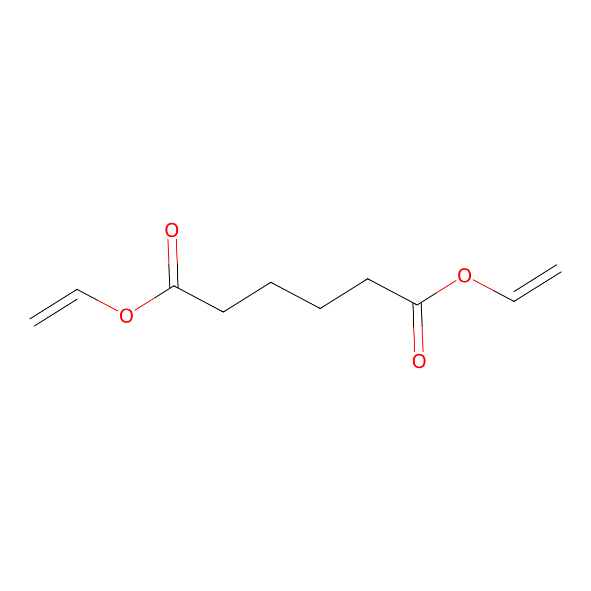 Divinyl adipate molecular structure, CAS 4074-90-2