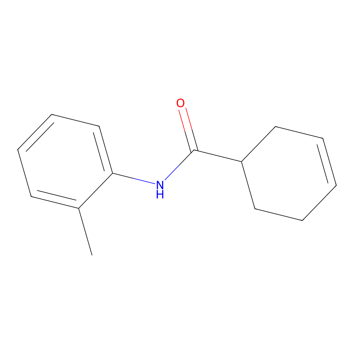 N-(2-methylphenyl)-3-cyclohexene-1-carboxamide molecular structure, CAS 40748-51-4
