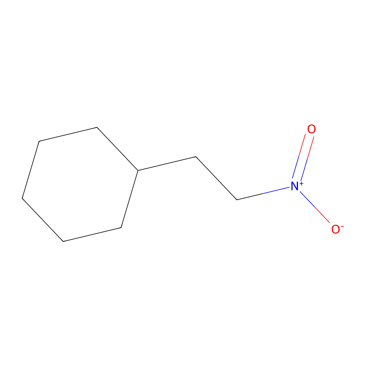 (2-Nitroethyl)cyclohexane molecular structure, CAS 40748-84-3