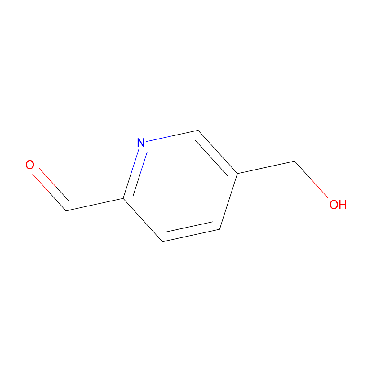 5-(Hydroxymethyl)pyridine-2-carboxaldehyde molecular structure, CAS 40749-33-5