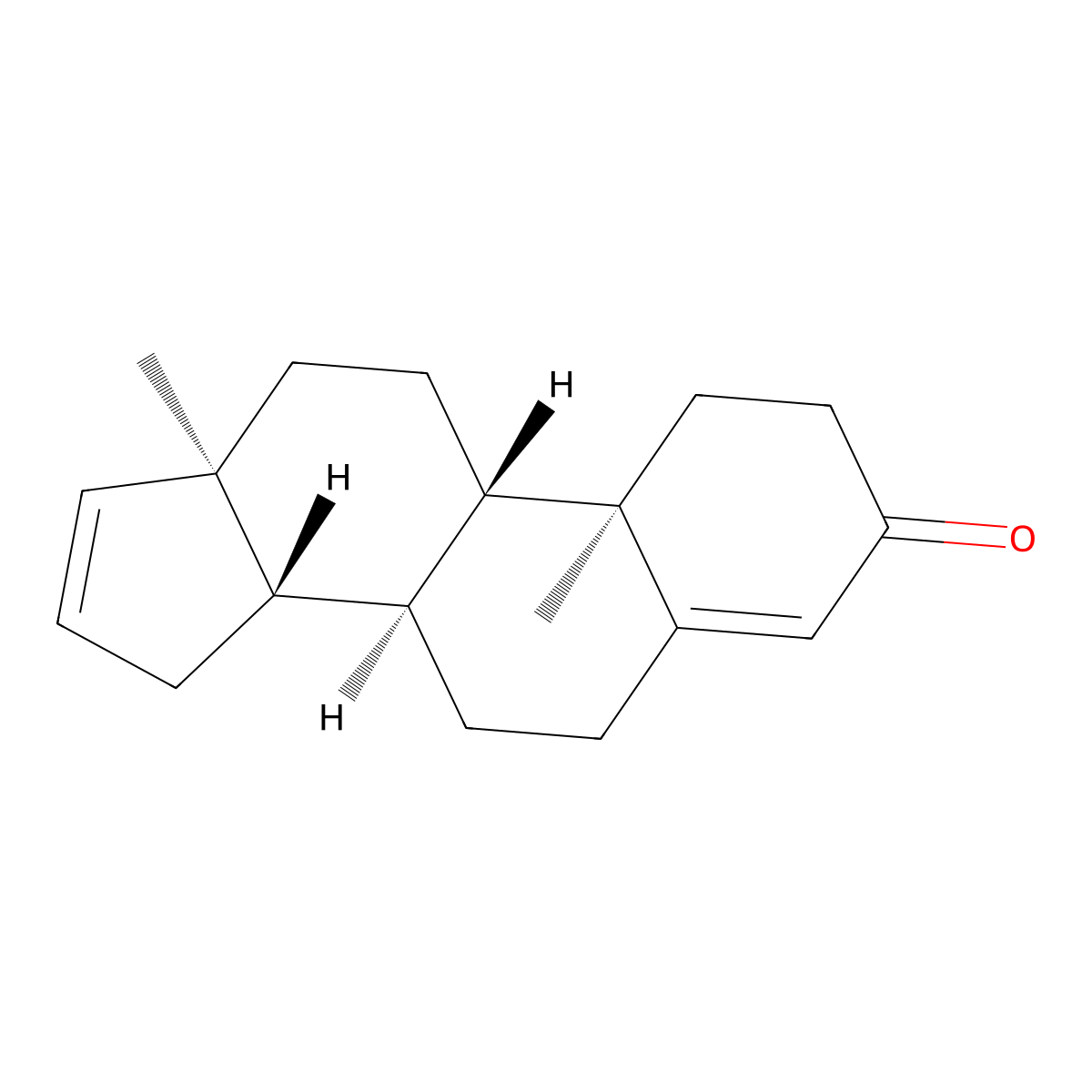 Androsta-4,16-dien-3-one molecular structure, CAS 4075-07-4
