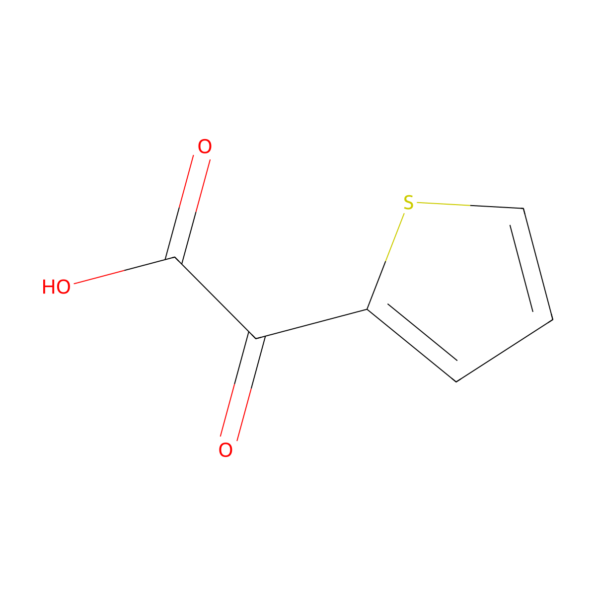 2-Thiopheneglyoxylic acid molecular structure, CAS 4075-59-6