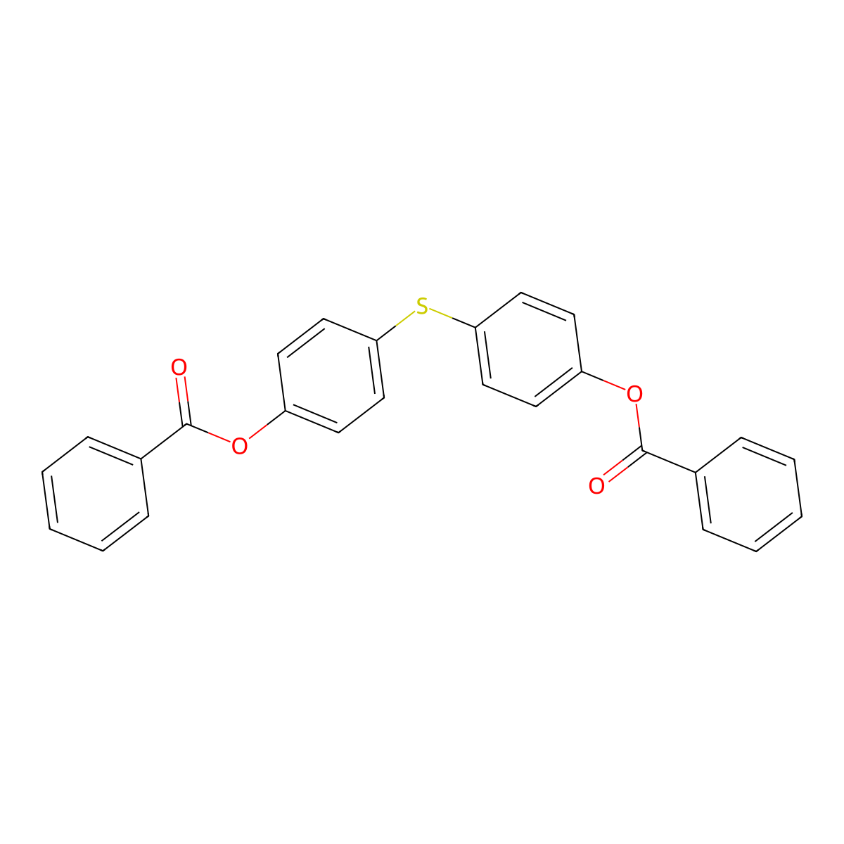 4-{[4-(Benzoyloxy)phenyl]sulfanyl}phenyl benzoate molecular structure, CAS 40750-60-5