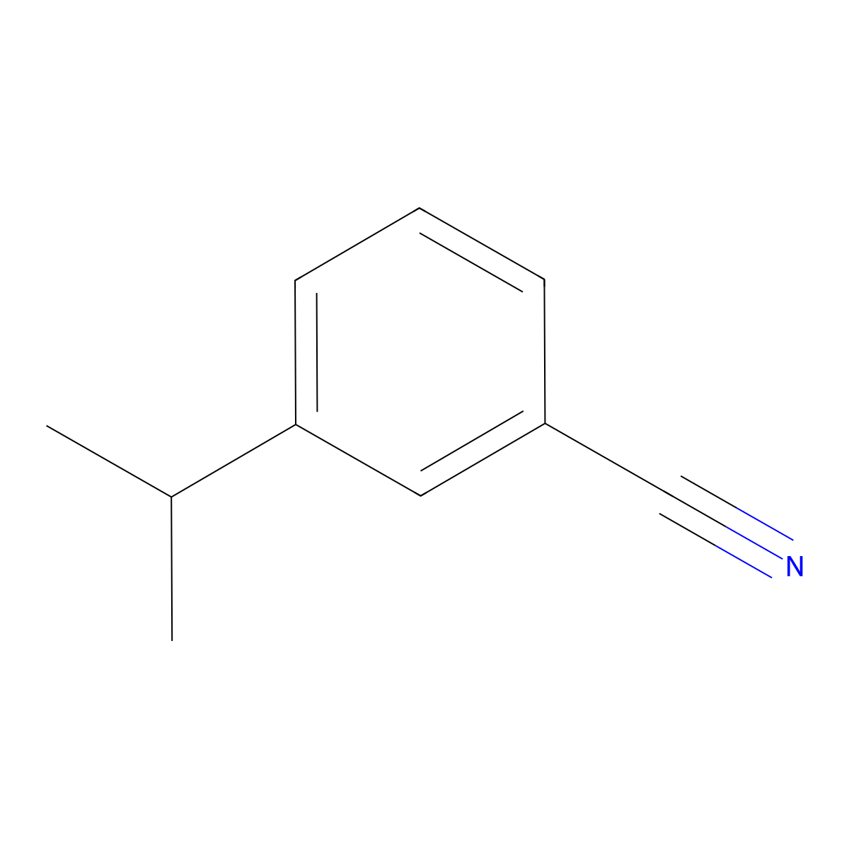 3-(Propan-2-yl)benzonitrile molecular structure, CAS 40751-59-5
