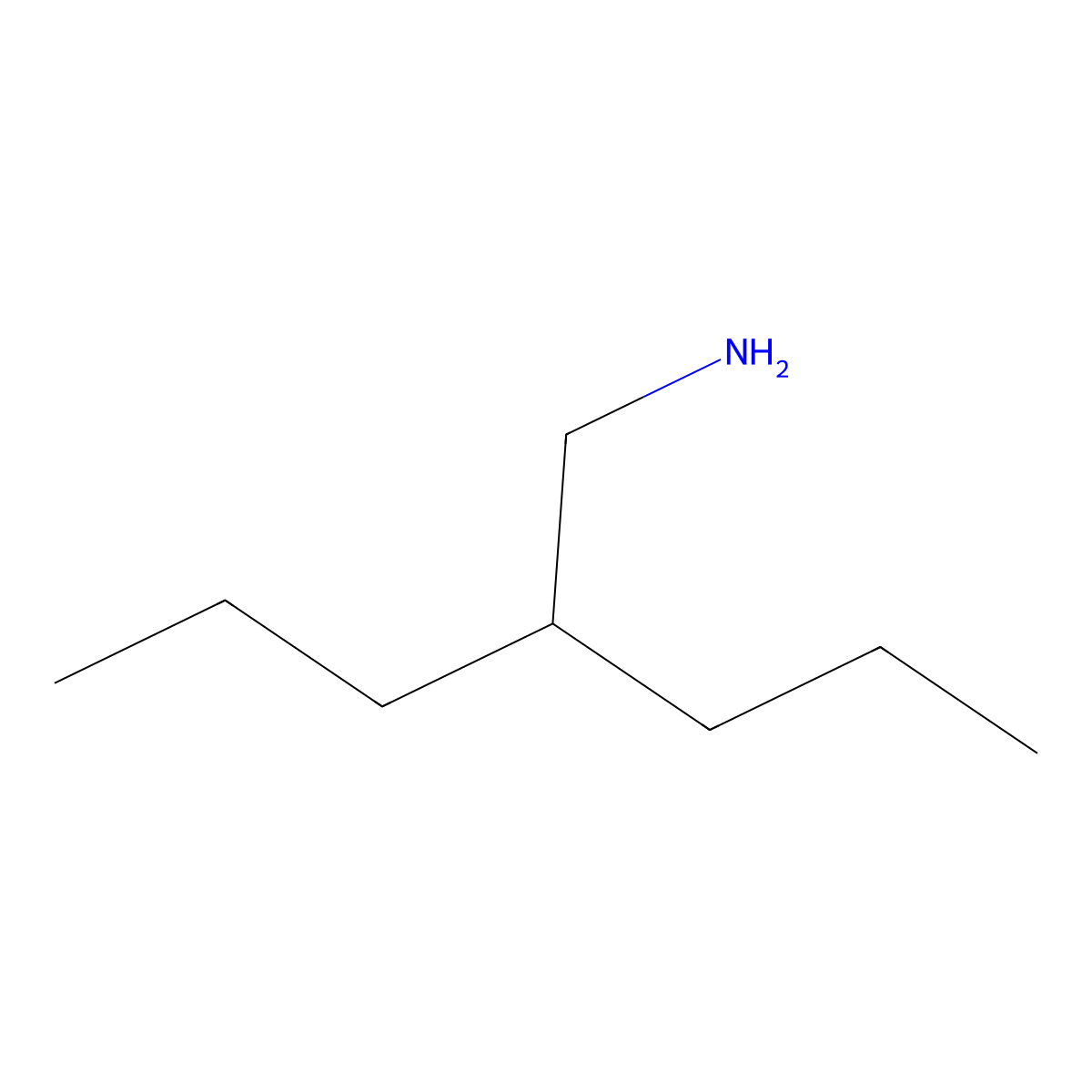 2-Propylpentan-1-amine molecular structure, CAS 40755-20-2