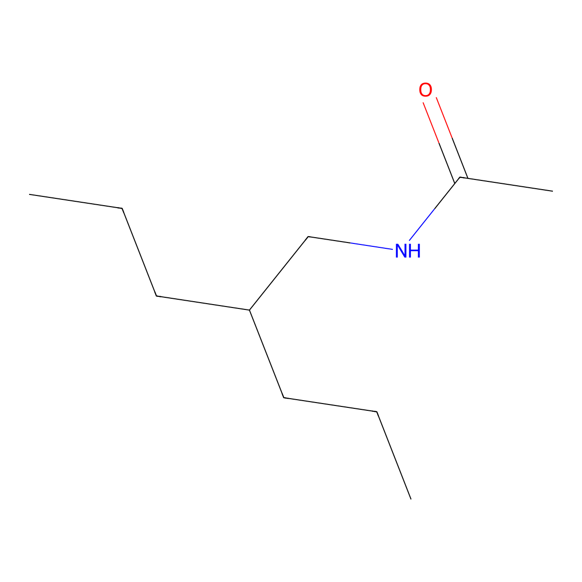 N-(2-Propylpentyl)ethanimidic acid molecular structure, CAS 40755-25-7