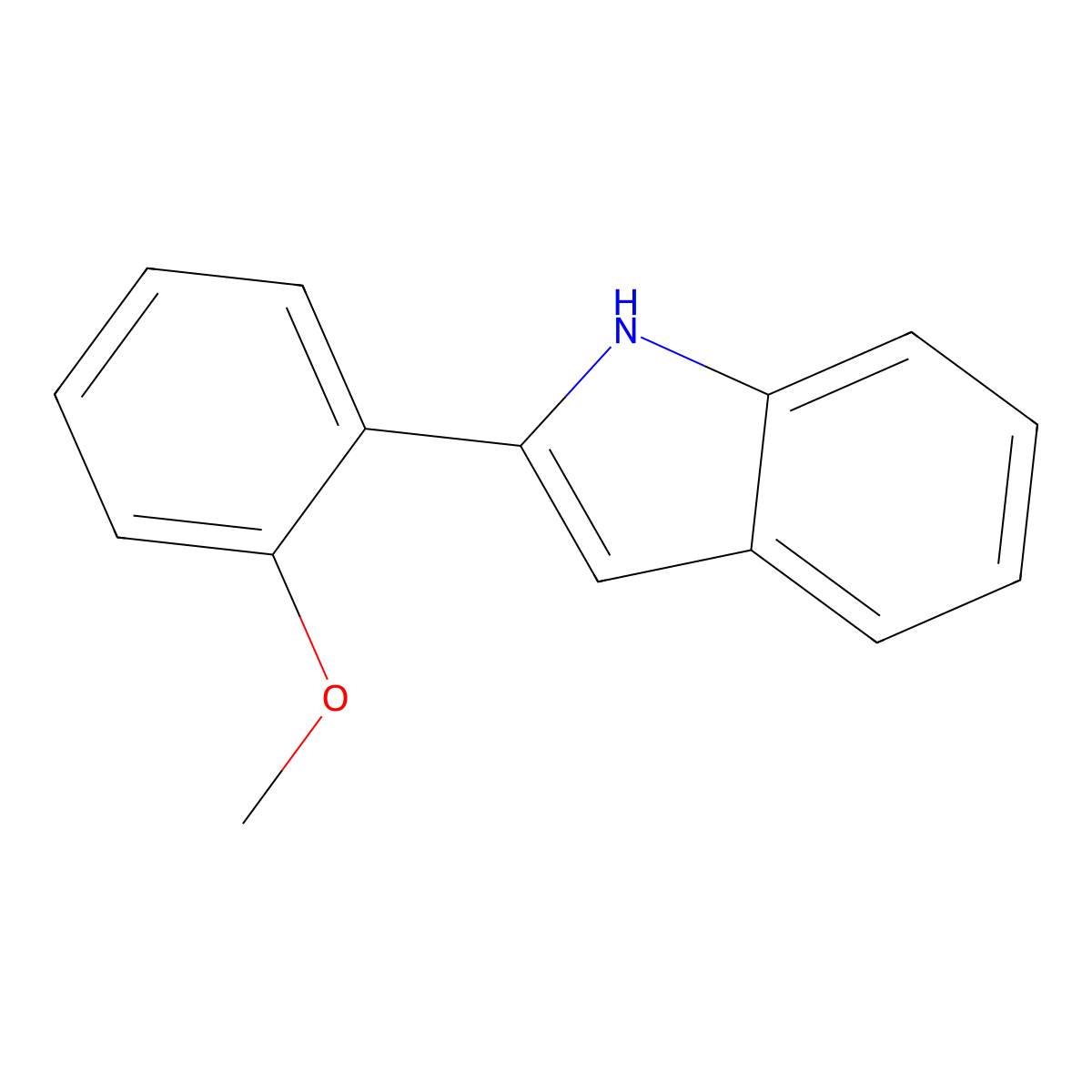 1H-2-(2-Methoxyphenyl)indole molecular structure, CAS 40756-71-6